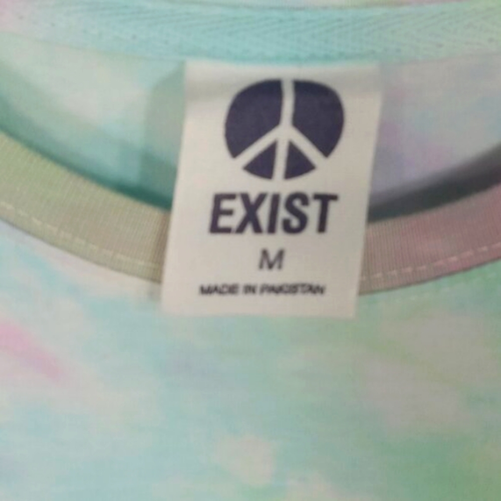 EXIST Retro Tye Dye Long Sleeve Womens Tshirt Size Medium - Picture 5 of 6